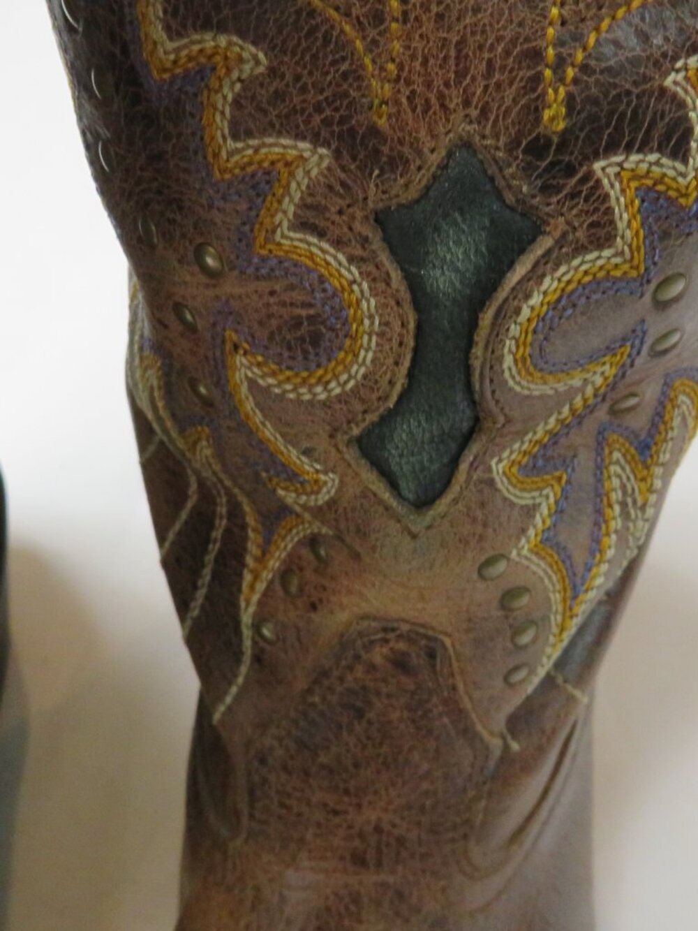 Vintage Women's Laredo Brown Leather Western Cowboy Boots Size 7.5 M - Picture 9 of 15